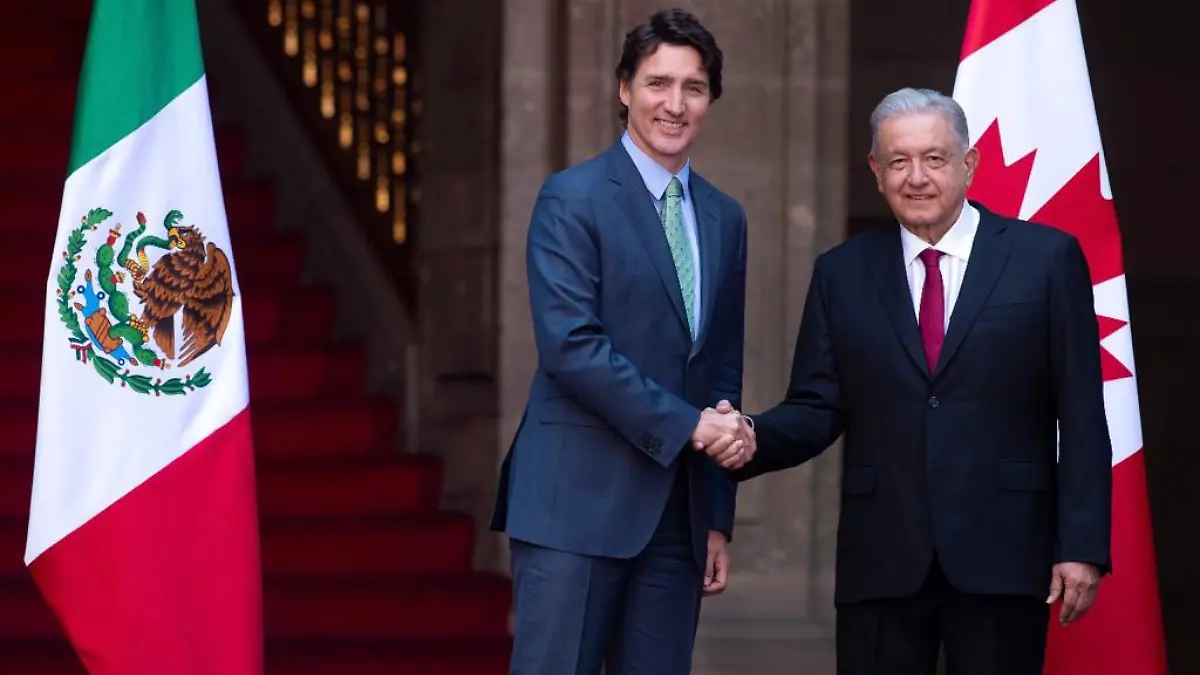 AMLO y Justin Trudeau 